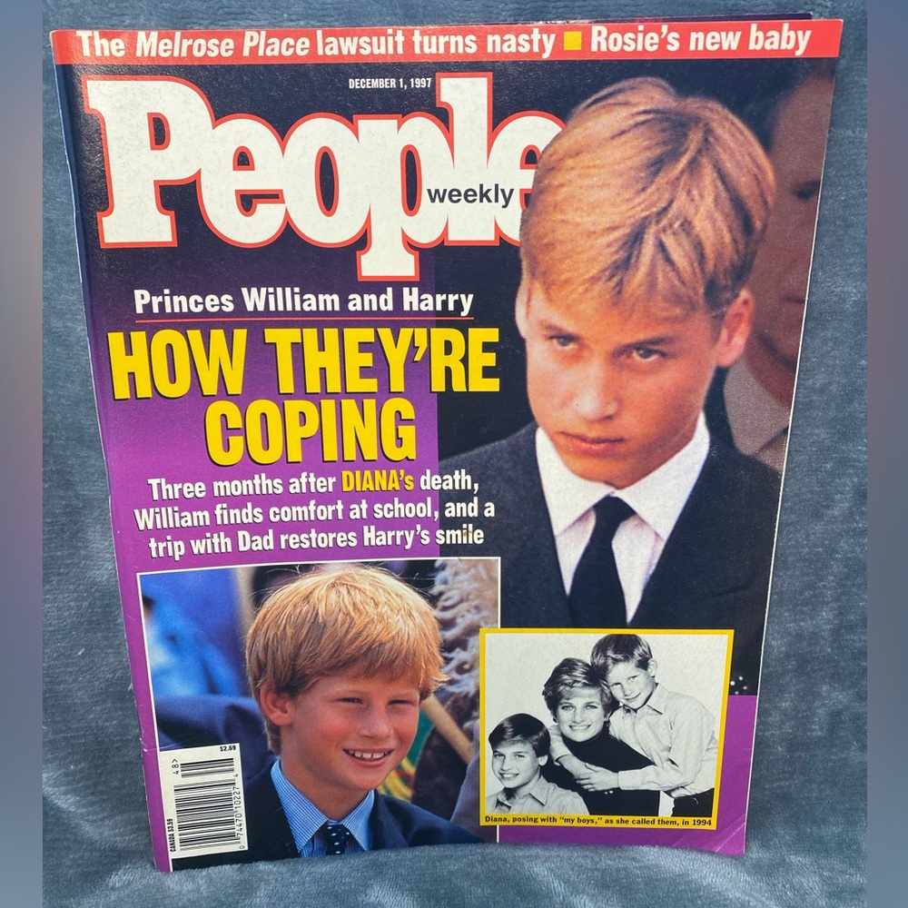 People Weekly Magazine “Princes William and Harry - How They’re Coping” 12/1/97